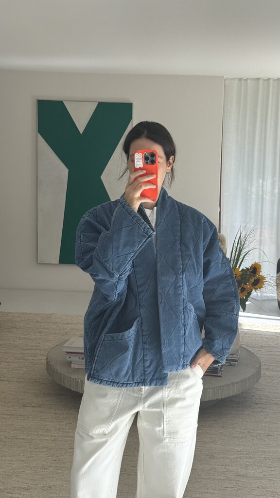 Aokyanos Chic Denim Vest - Stone Wash