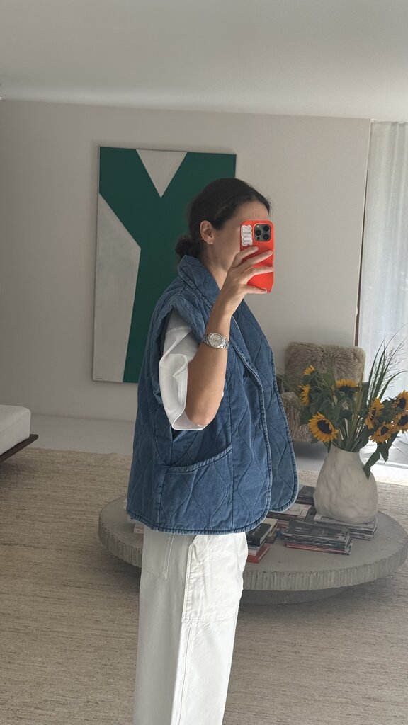 Aokyanos Brook Denim Vest - Stone Wash