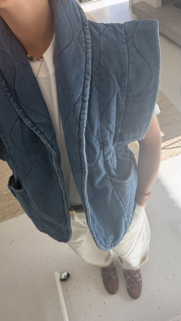Aokyanos Brook Denim Vest - Stone Wash