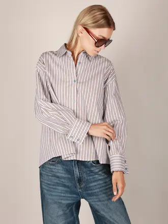 NOTED Anni Shirt - Blue Stripe