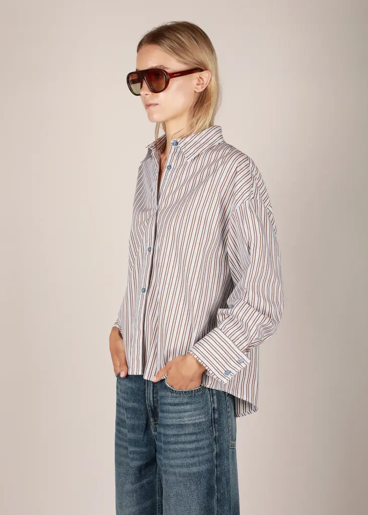NOTED Anni Shirt - Blue Stripe