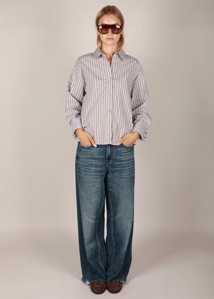 NOTED Anni Shirt - Blue Stripe