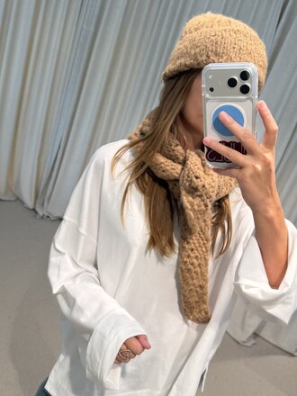 INTI Falie Knitted Scarf - Sand