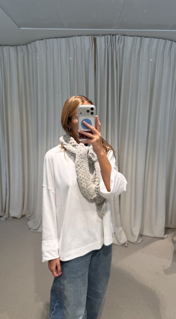 INTI Falie Knitted Scarf - Silver