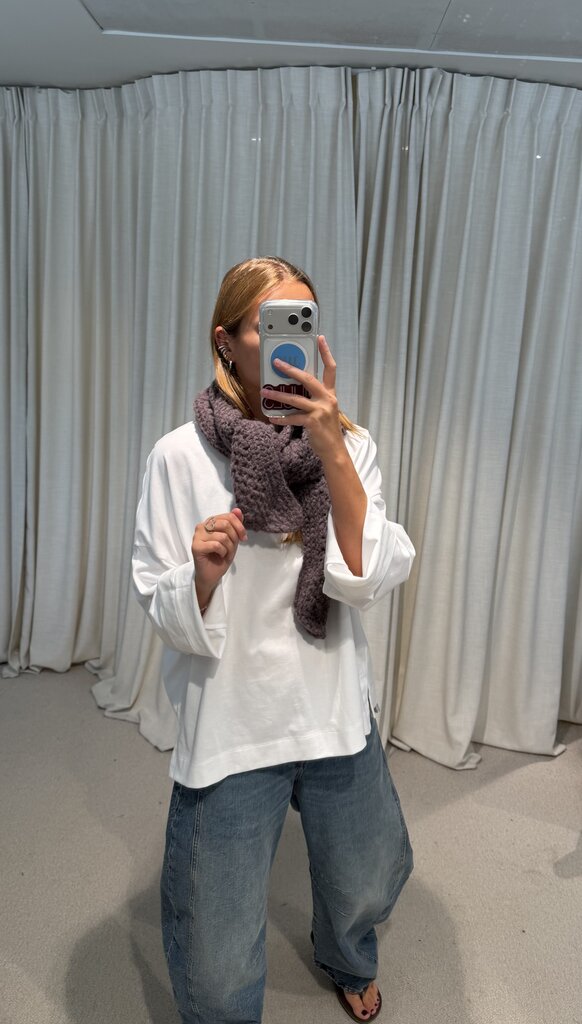 INTI Falie Knitted Scarf - Plum