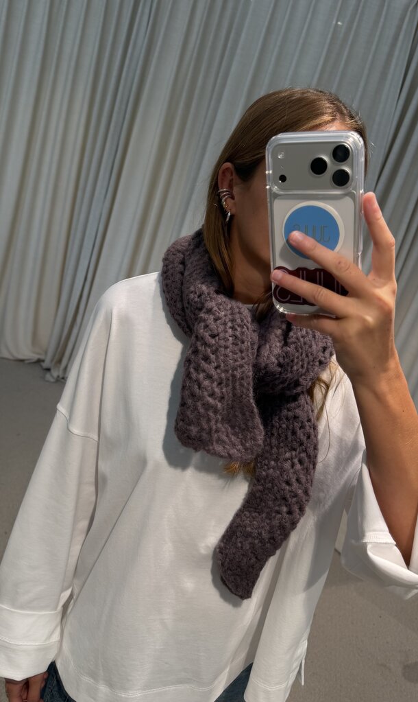 INTI Falie Knitted Scarf - Plum