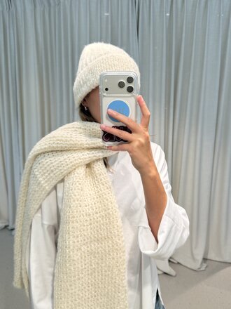 INTI Ojal Knitted Scarf - Ecru