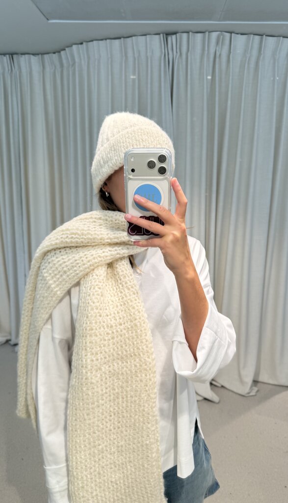 INTI Ojal Knitted Scarf - Ecru