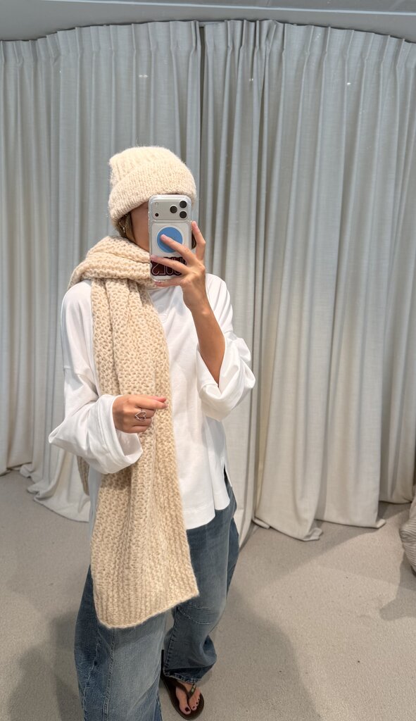 INTI Ojal Knitted Scarf - Marfil
