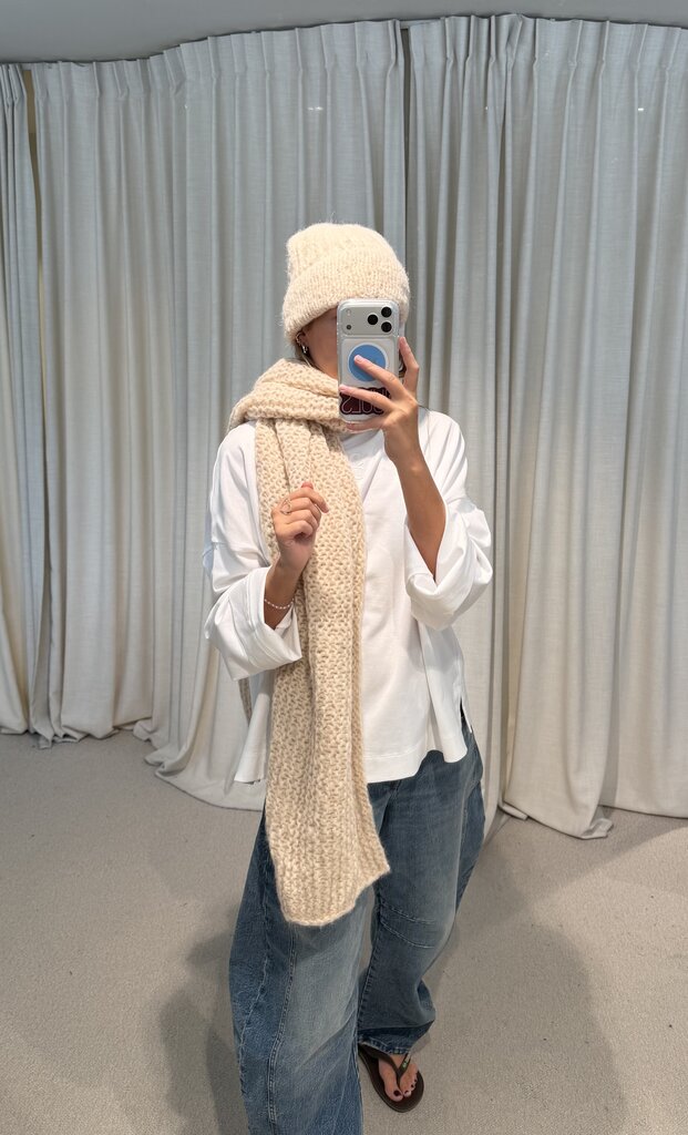 INTI Ojal Knitted Scarf - Marfil
