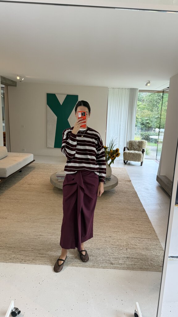 RE/BORN Claudia Skirt - Vino
