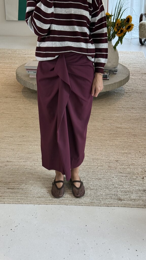 RE/BORN Claudia Skirt - Vino