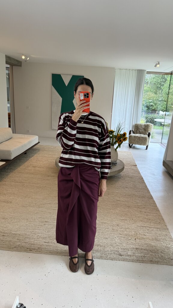 RE/BORN Claudia Skirt - Vino