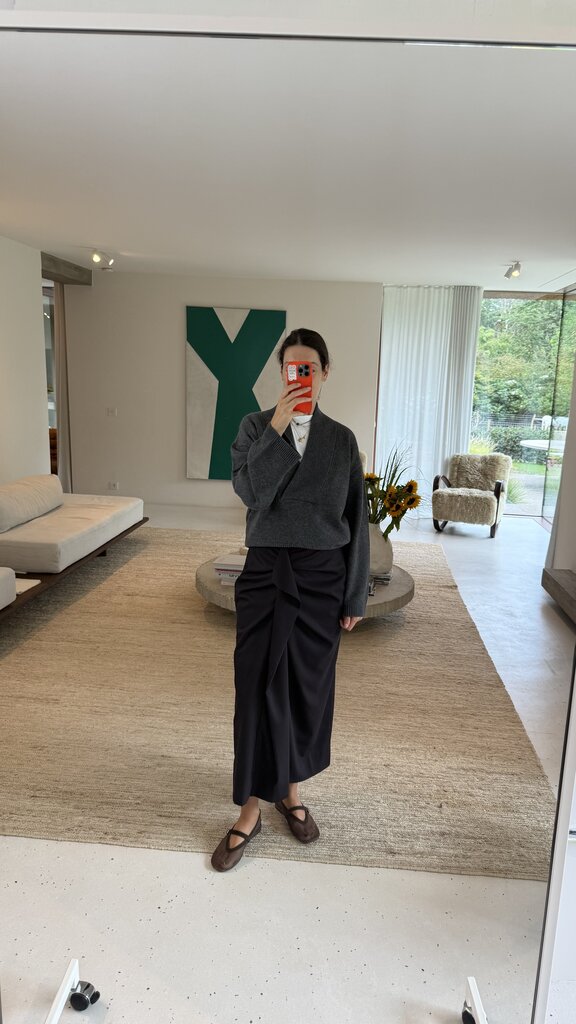 RE/BORN Claudia Skirt - Chocoalate