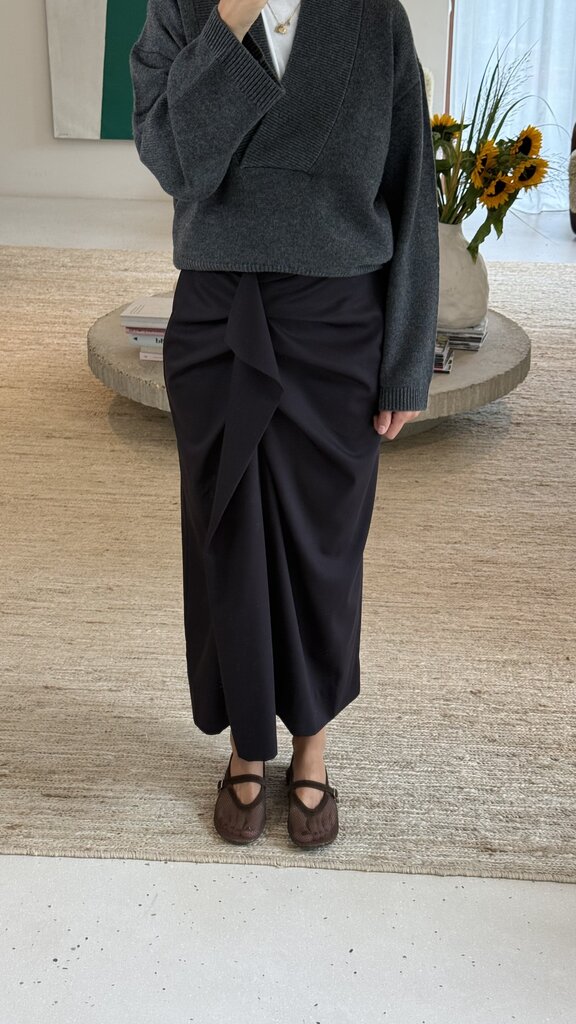 RE/BORN Claudia Skirt - Chocoalate