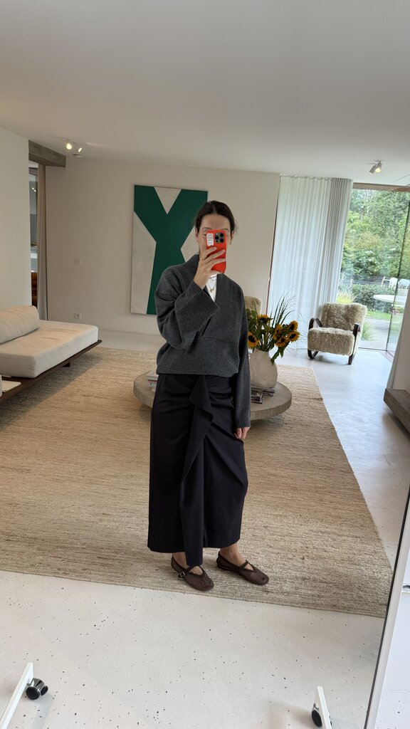 RE/BORN Claudia Skirt - Chocoalate