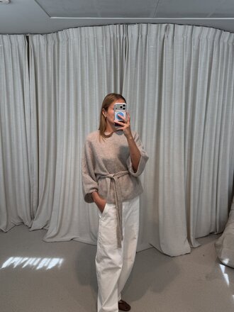 No Man's Land Mohair Sweater - Oyster