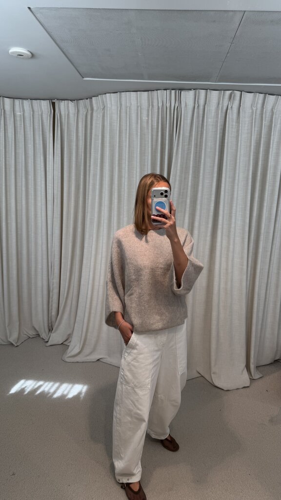 No Man's Land Mohair Sweater - Oyster
