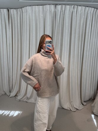 No Man's Land Knitted Mohair Sweater - Oyster