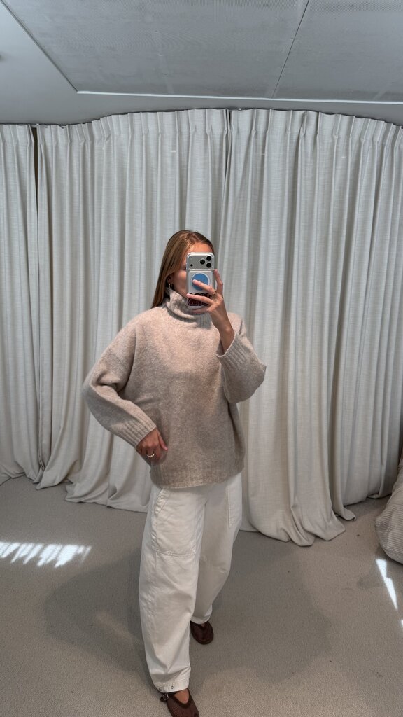 No Man's Land Knitted Mohair Sweater - Oyster