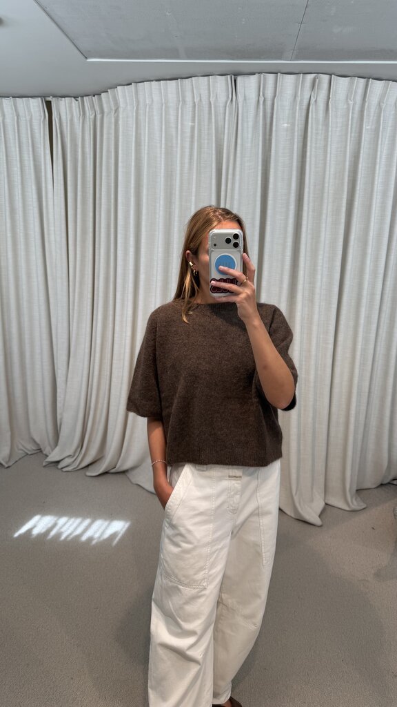 No Man's Land Knitted Sweater T-shirt - Dark Mink
