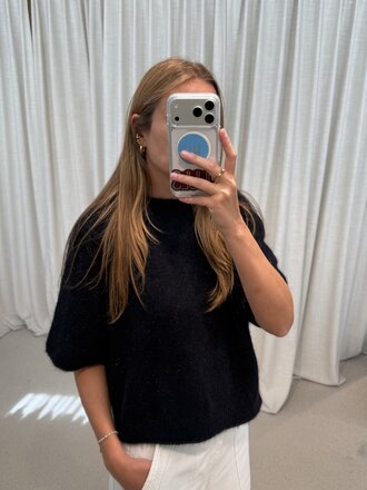 No Man's Land Knitted Sweater T-shirt - Dark Sapphire