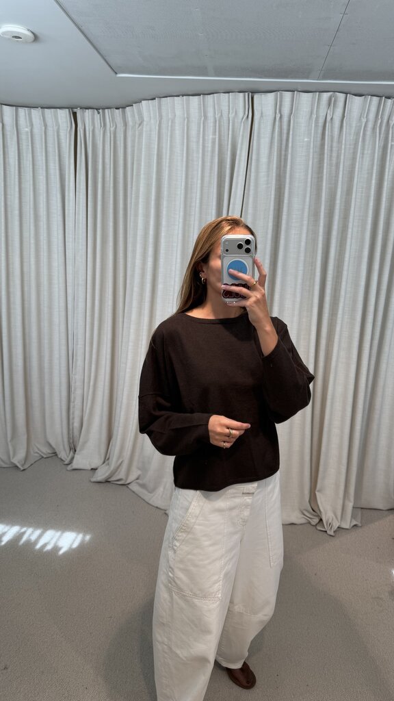 No Man's Land Knitted Sweater - Espresso