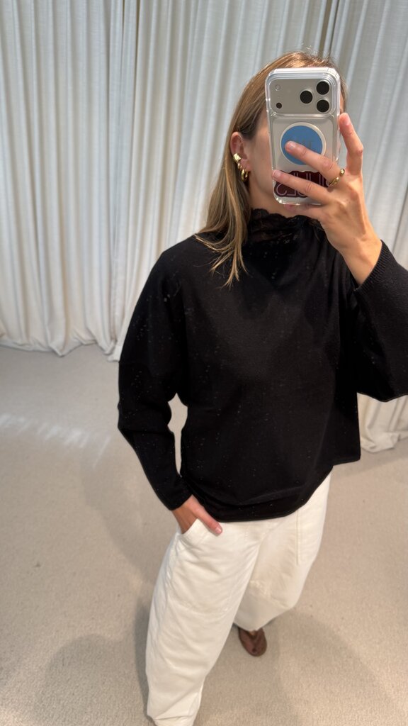 No Man's Land Turtleneck Top - Core Black