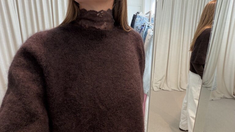 No Man's Land Turtleneck Top - Espresso