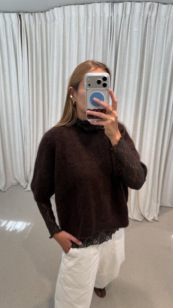 No Man's Land Longsleeve PA Top - Espresso