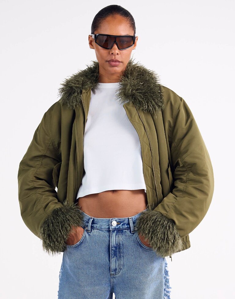 Stieglitz Nora Bomber Jacket - Green