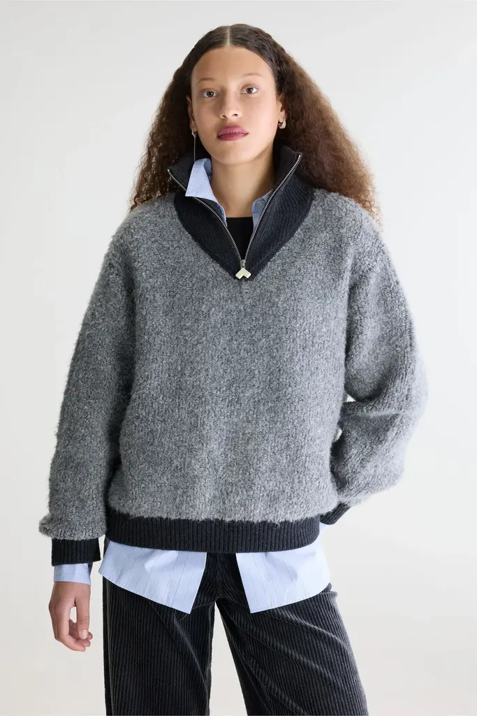 Bellerose Dooh Knitwear - Mid Grey