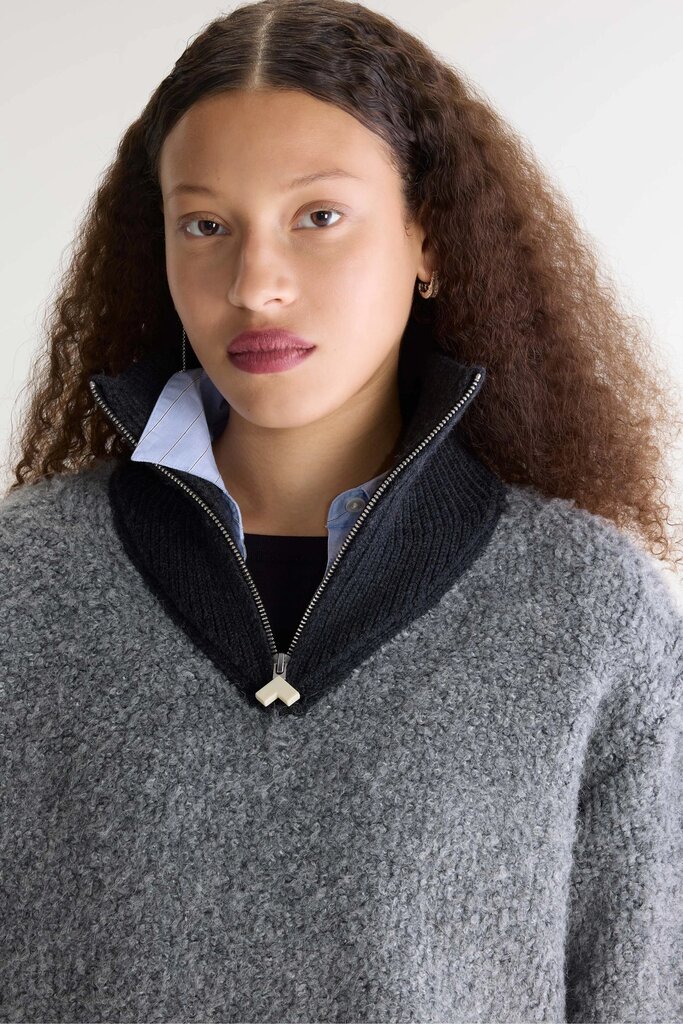 Bellerose Dooh Knitwear - Mid Grey