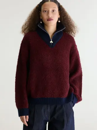 Bellerose Dooh Knitwear - Wine