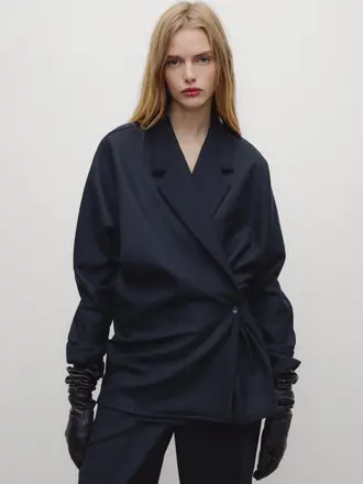 The New Society Faith Blazer - Black Iris