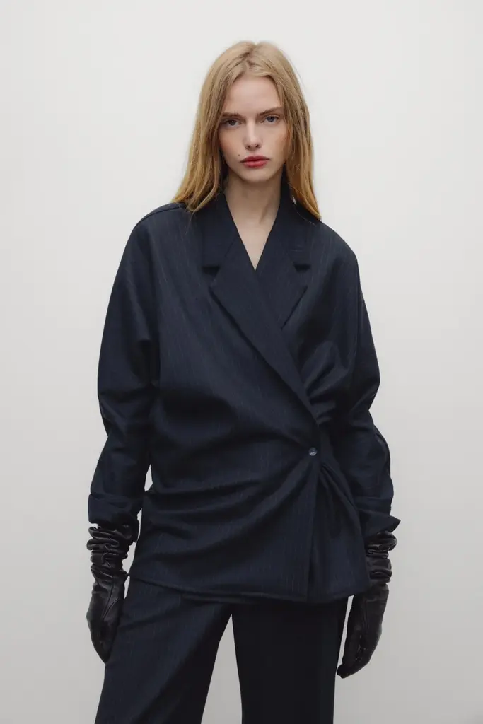 The New Society Faith Blazer - Black Iris