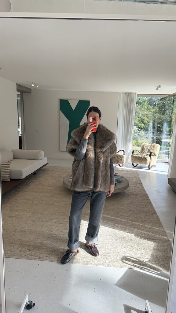 BB Couture Brigitte long jacket - Wolf