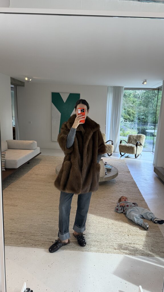 BB Couture Farrah cape - Mink