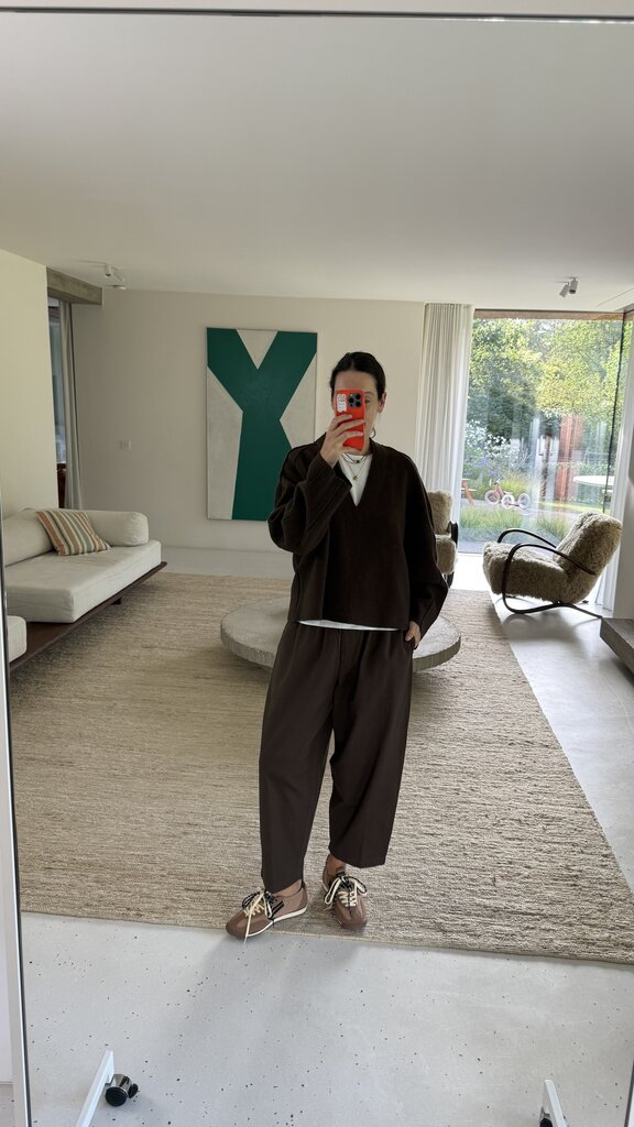 Anne-mi Flora Barrel Pants - Demitasse