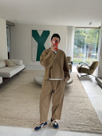 Anne-mi Flora Barrel Pants - Ermine
