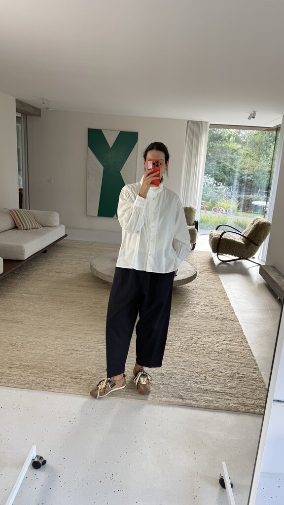 Anne-mi Flora Barrel Pants - Dark Navy
