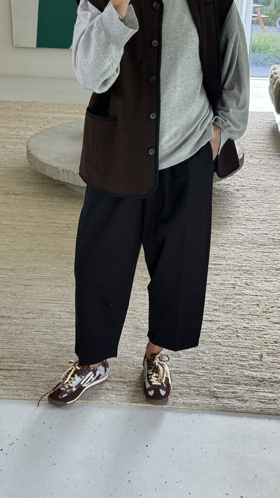 Anne-mi Flora Barrel Pants - Black