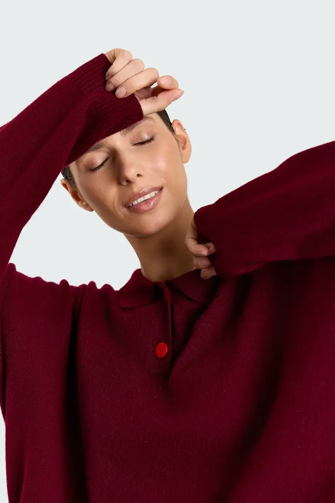 Studio Clique Stacy Polo - Burgundy