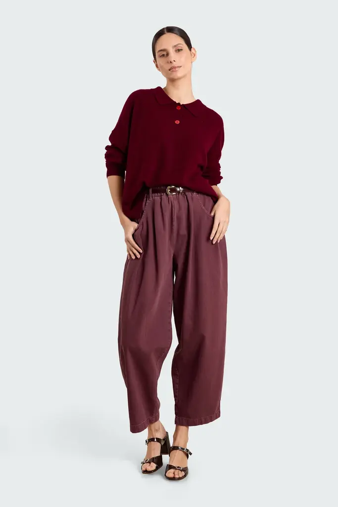 Studio Clique Stacy Polo - Burgundy