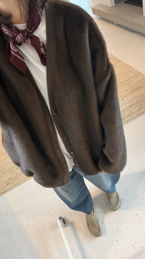 JOHNY Luna Vest - Faux Fur Brown