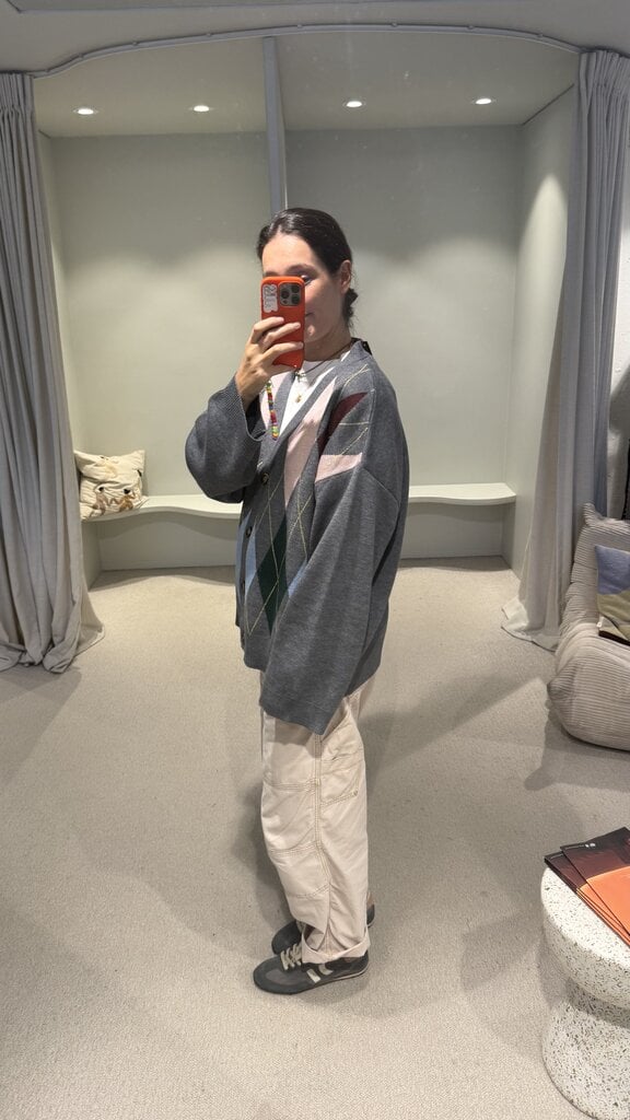 COCO Y MARIA Cardigan - Grey/Blue/Pink