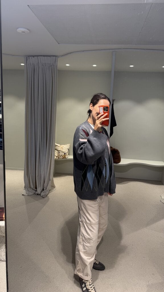 COCO Y MARIA Cardigan - Grey/Blue/Pink