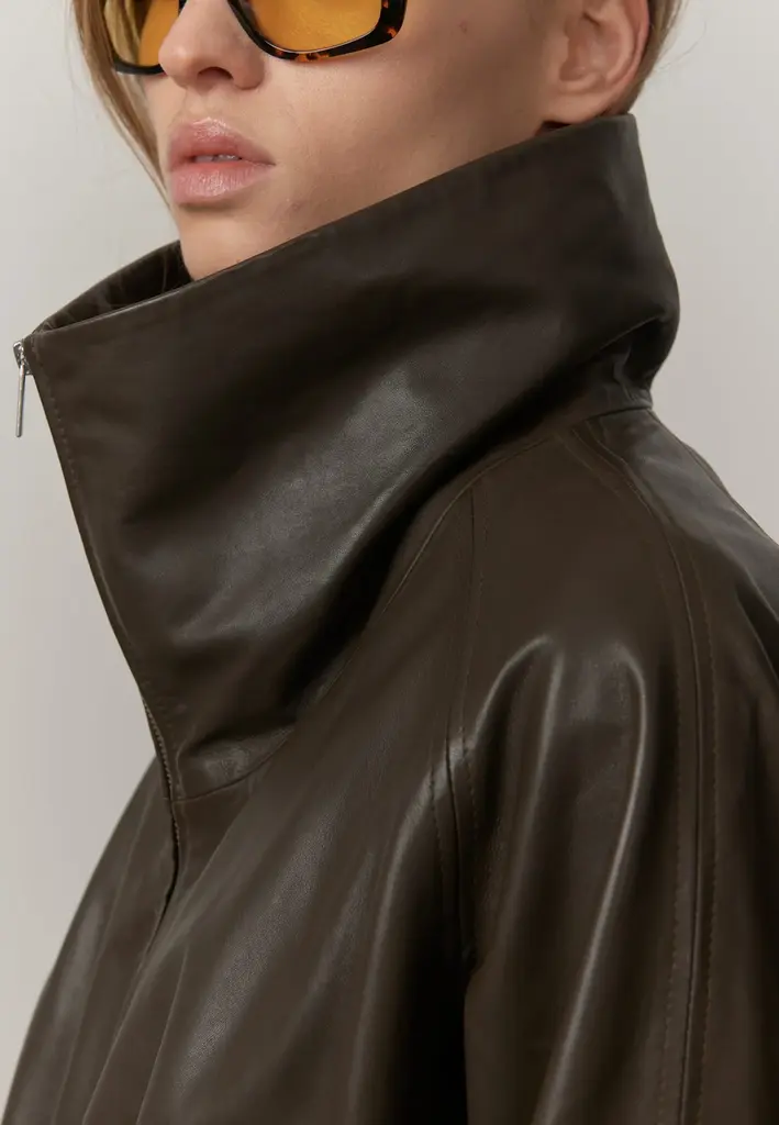 Birgitte Herskind Oscar Leather Jacket - Earth