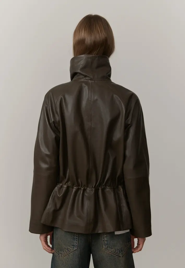 Birgitte Herskind Oscar Leather Jacket - Earth