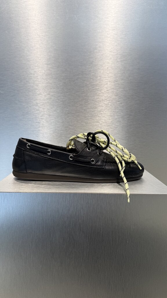 Posa Boat Loafer - Soft Leather - Black